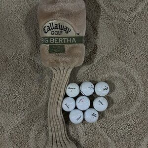 Callaway new club cover + 8 balls